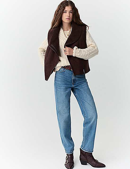 Tailored Striped Longline Waistcoat