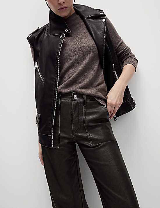 Tailored Striped Longline Waistcoat