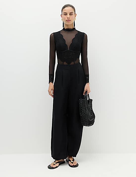 Tailored Striped Longline Waistcoat
