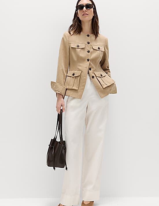 Tailored Striped Longline Waistcoat