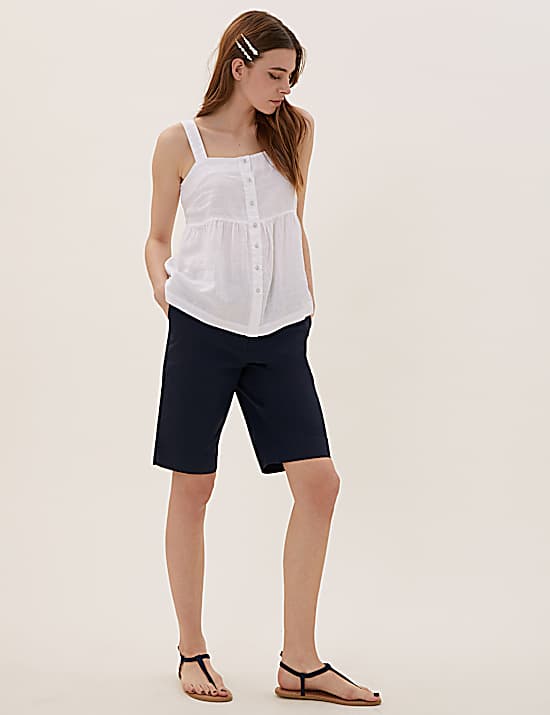 Tailored Striped Longline Waistcoat