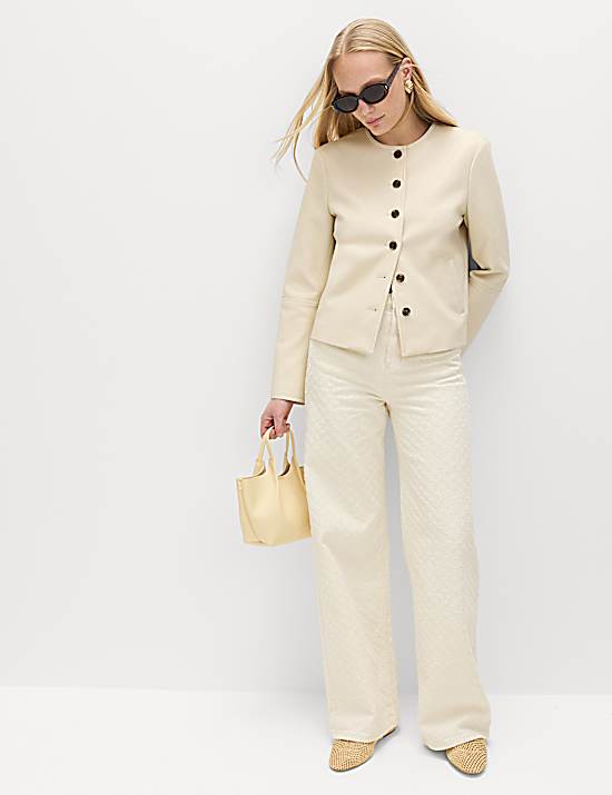 Tailored Striped Longline Waistcoat