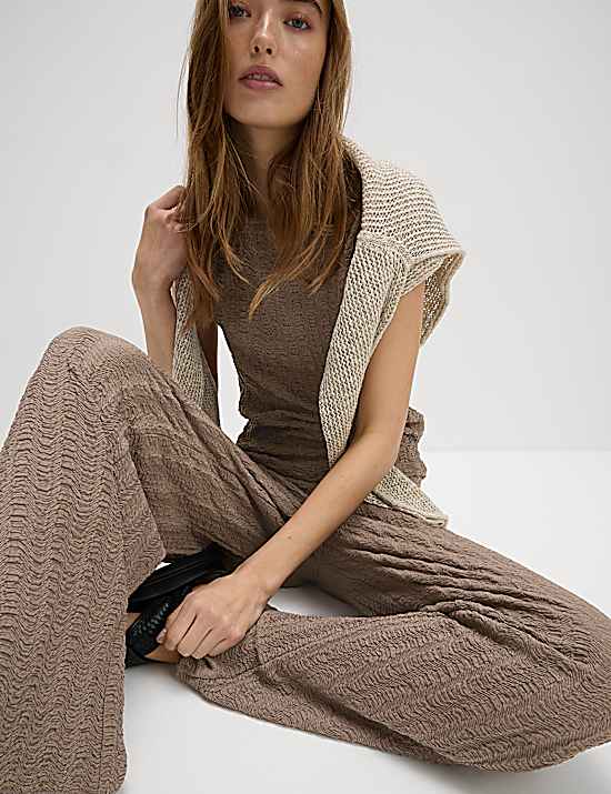 Tailored Striped Longline Waistcoat