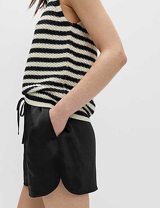 Tailored Striped Longline Waistcoat