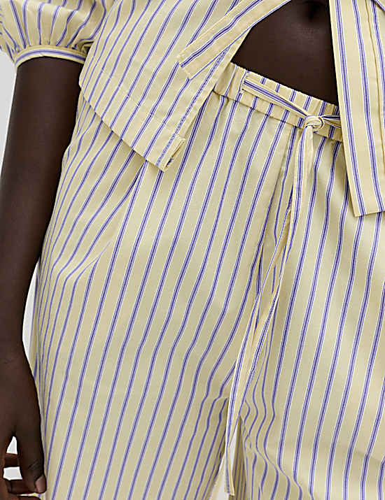 Tailored Striped Longline Waistcoat