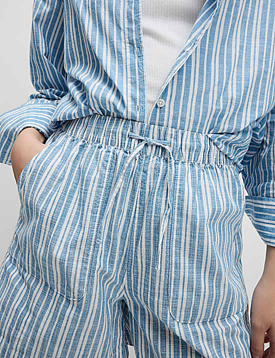 Tailored Striped Longline Waistcoat