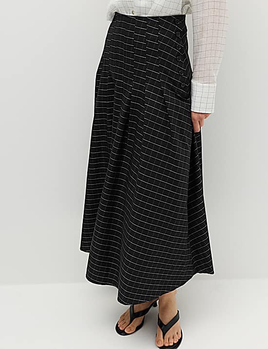 Tailored Striped Longline Waistcoat