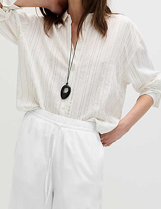 Tailored Striped Longline Waistcoat