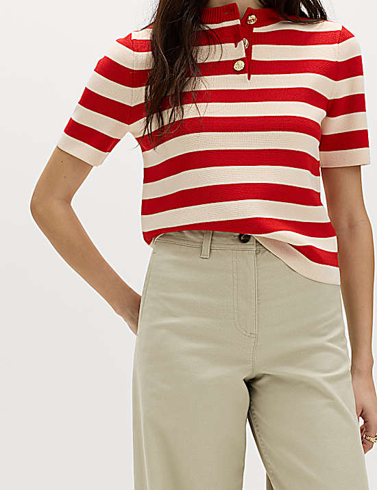 Tailored Striped Longline Waistcoat