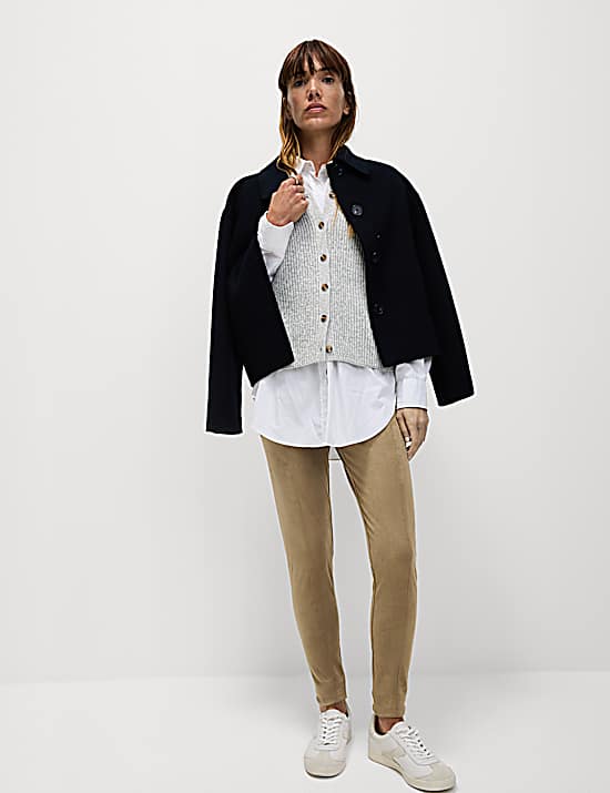Tailored Striped Longline Waistcoat