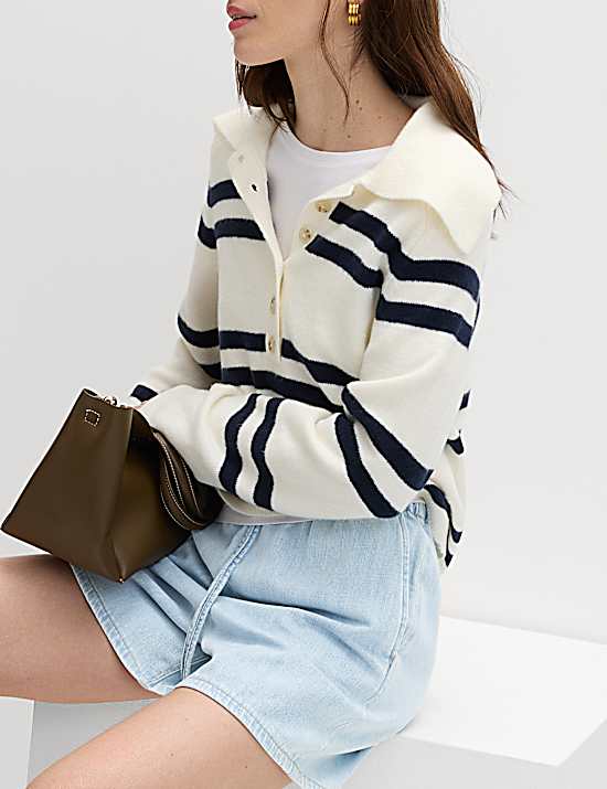 Tailored Striped Longline Waistcoat