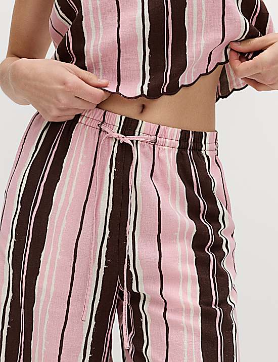 Tailored Striped Longline Waistcoat