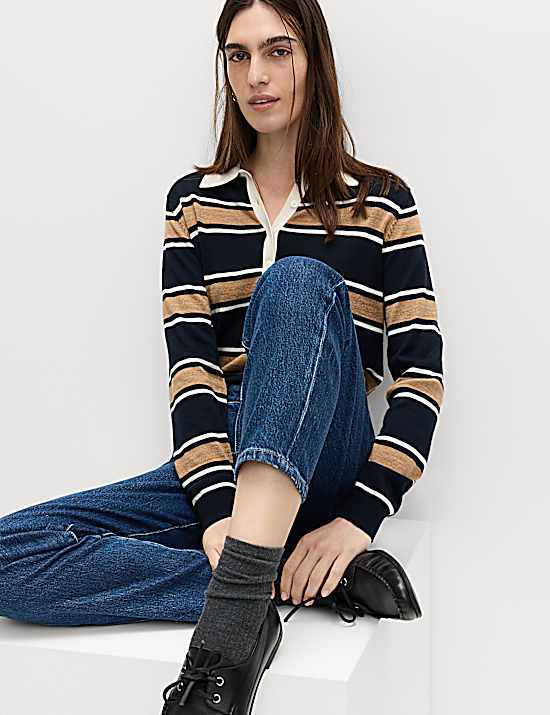 Tailored Striped Longline Waistcoat