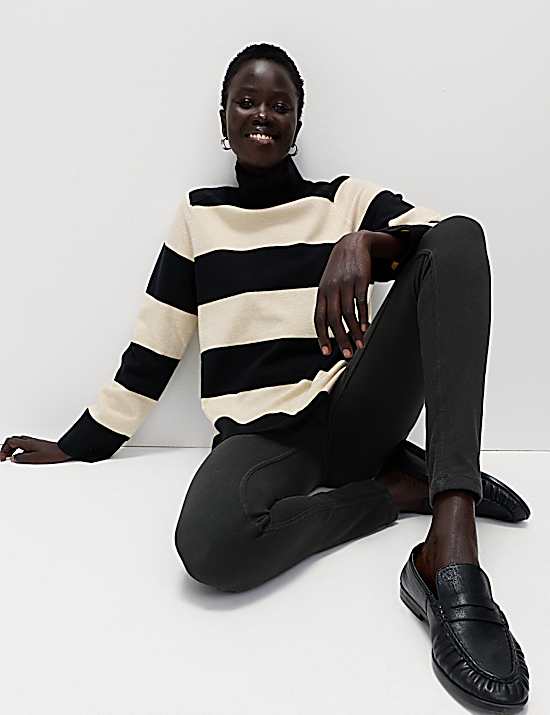 Tailored Striped Longline Waistcoat