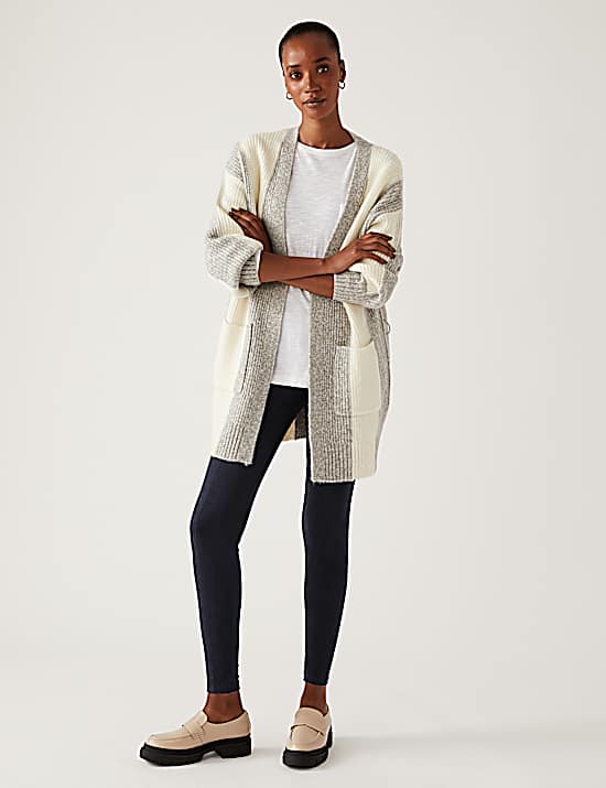 Tailored Striped Longline Waistcoat