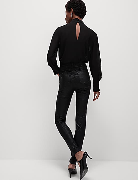 Tailored Striped Longline Waistcoat