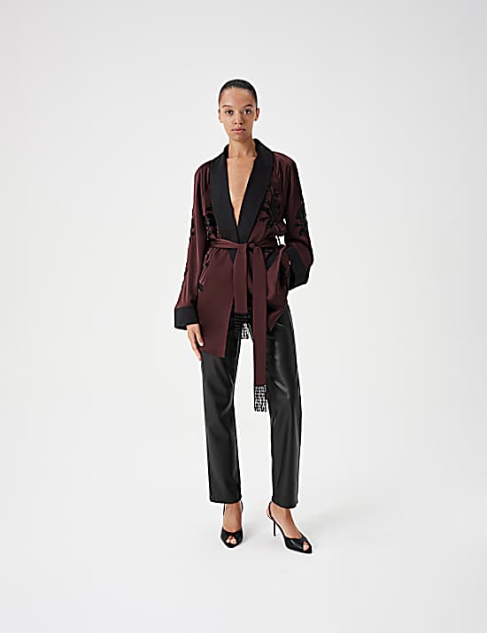 Tailored Striped Longline Waistcoat