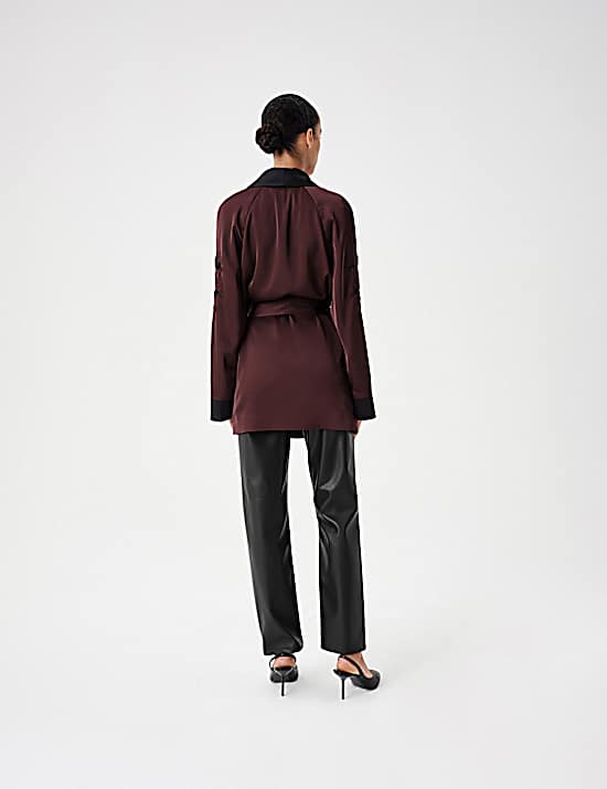 Tailored Striped Longline Waistcoat