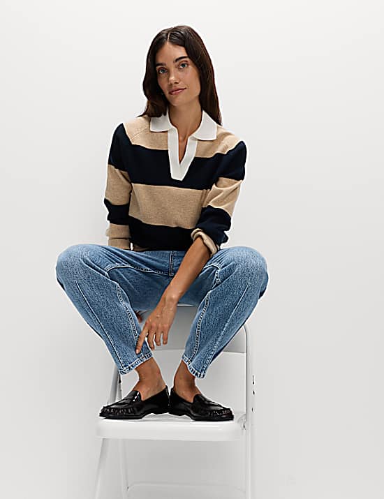 Tailored Striped Longline Waistcoat