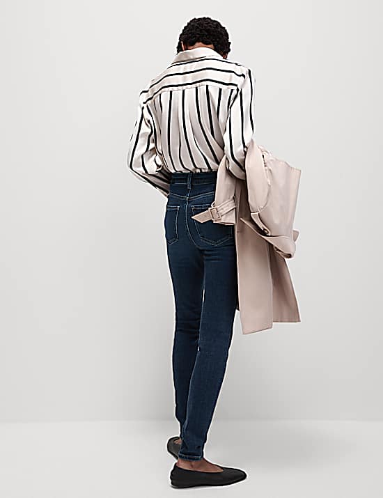 Tailored Striped Longline Waistcoat