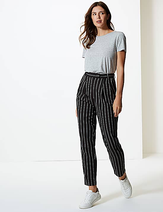 Tailored Striped Longline Waistcoat
