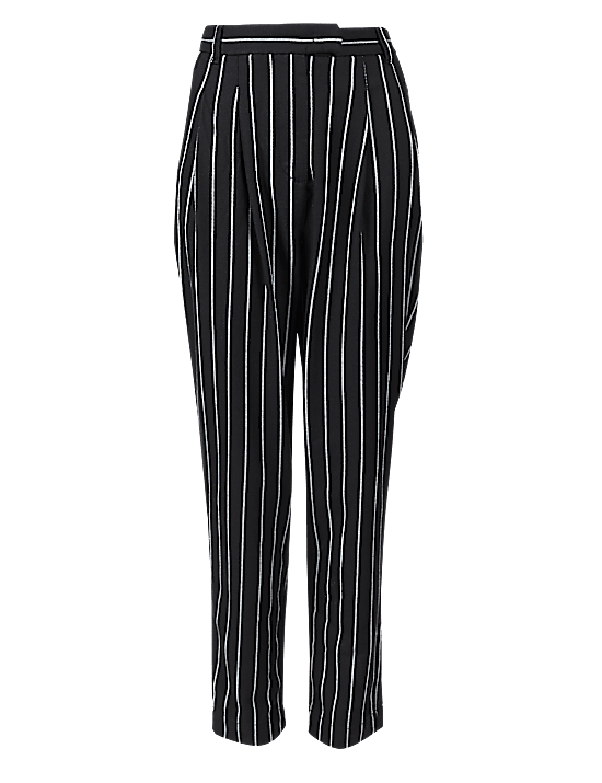 Tailored Striped Longline Waistcoat