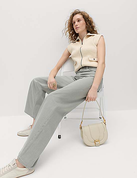 Tailored Striped Longline Waistcoat