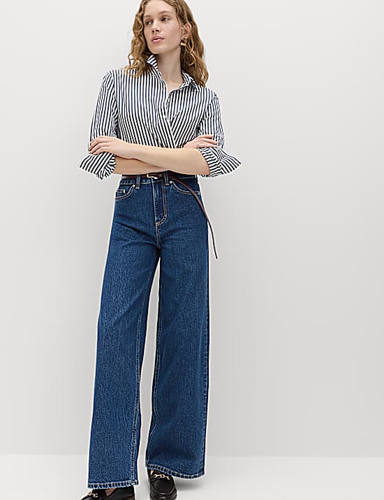 Tailored Striped Longline Waistcoat