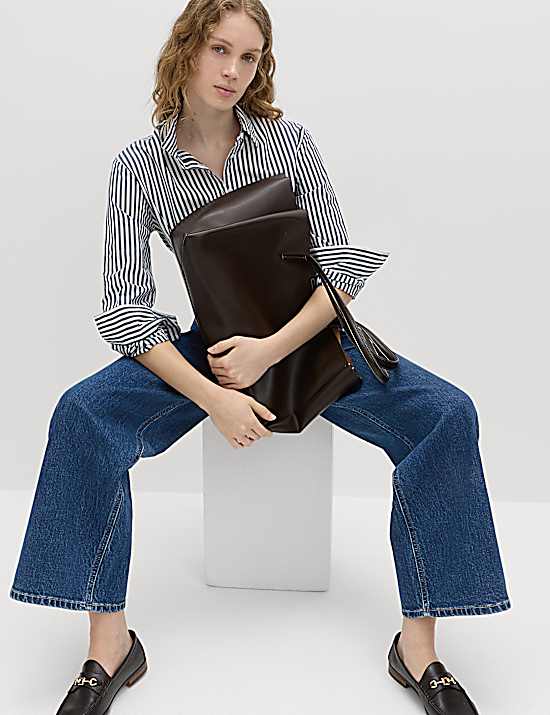 Tailored Striped Longline Waistcoat