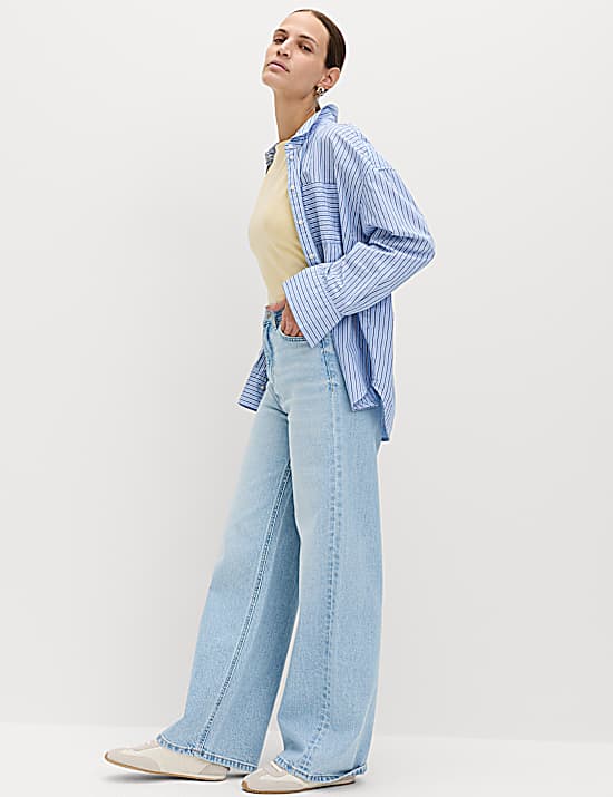 Tailored Striped Longline Waistcoat