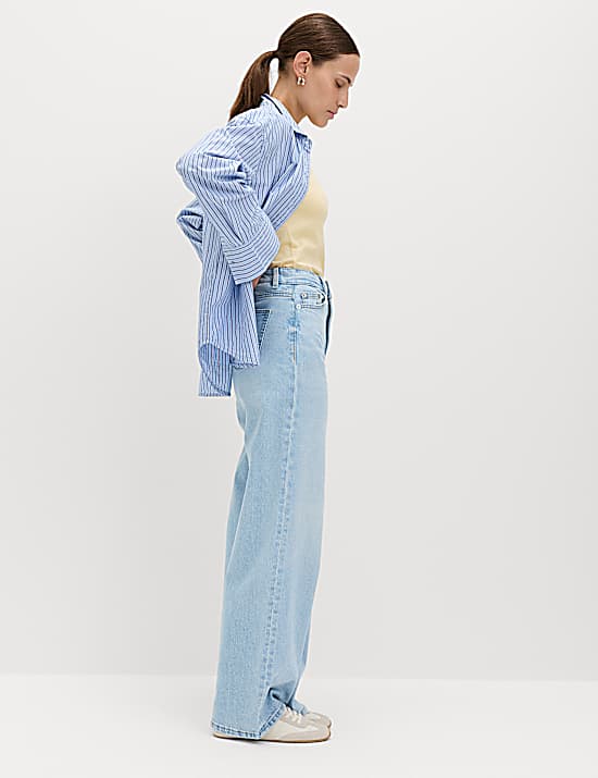 Tailored Striped Longline Waistcoat