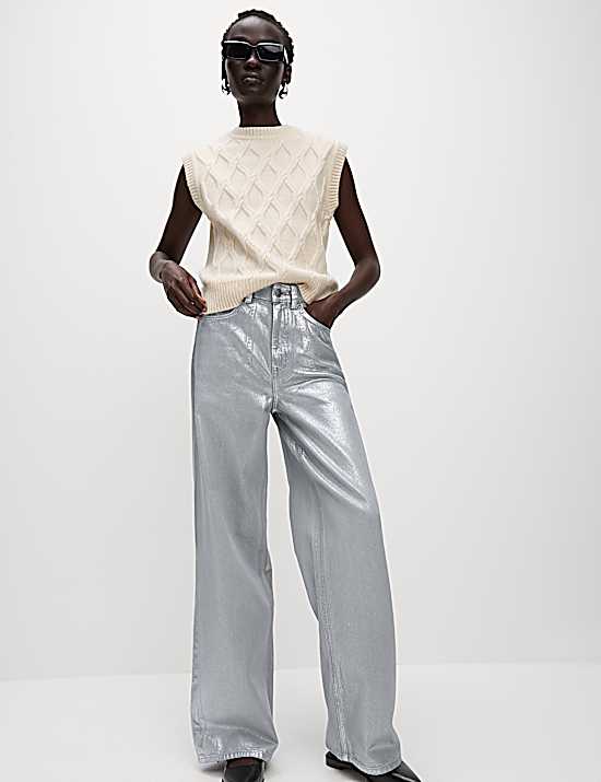 Tailored Striped Longline Waistcoat
