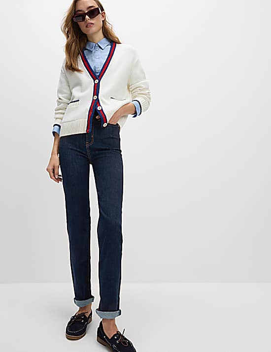 Tailored Striped Longline Waistcoat