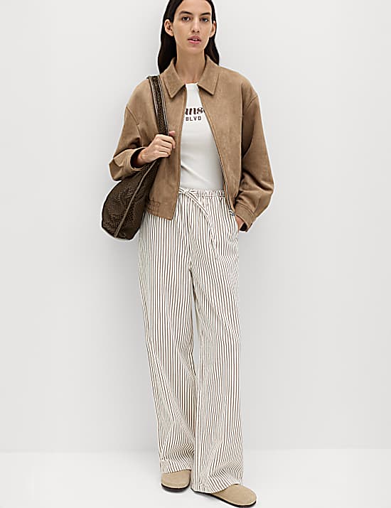 Tailored Striped Longline Waistcoat