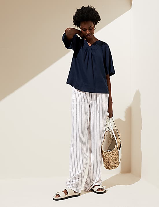 Tailored Striped Longline Waistcoat