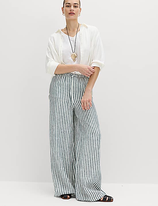Tailored Striped Longline Waistcoat
