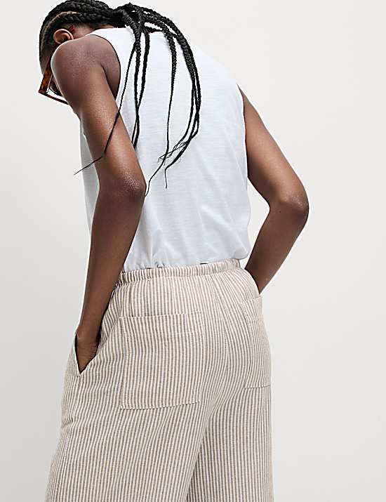Tailored Striped Longline Waistcoat