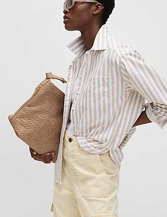 Tailored Striped Longline Waistcoat