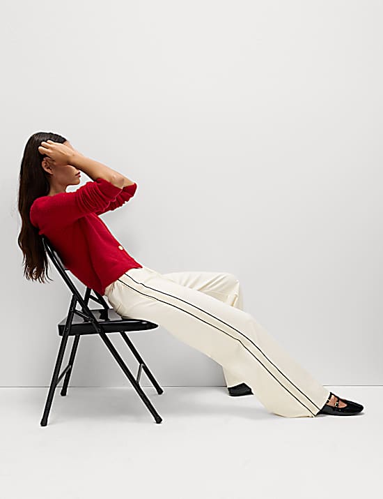 Tailored Striped Longline Waistcoat
