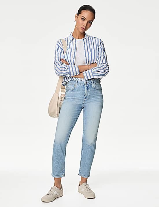 Tailored Striped Longline Waistcoat
