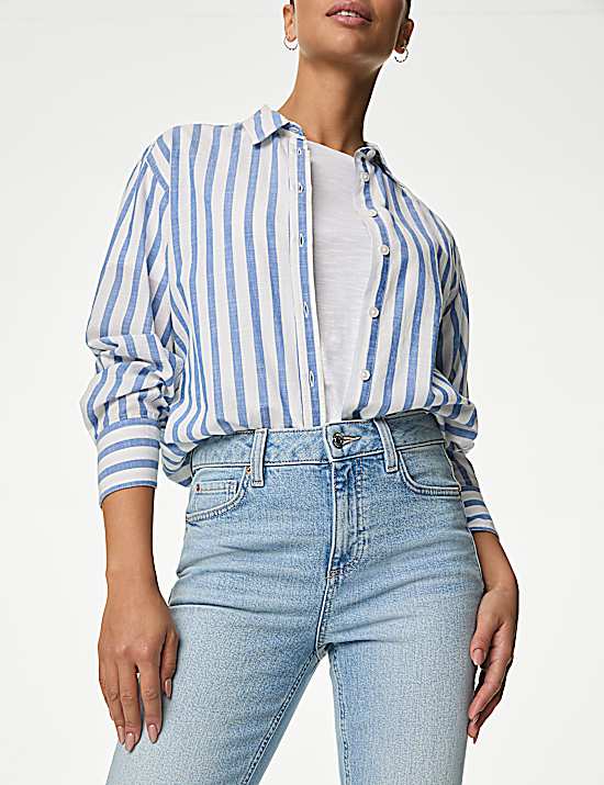 Tailored Striped Longline Waistcoat