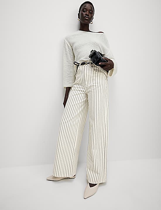 Tailored Striped Longline Waistcoat