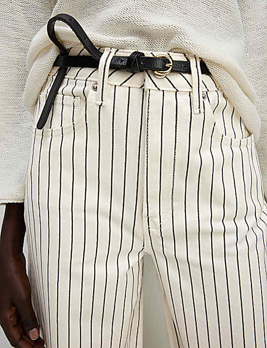 Tailored Striped Longline Waistcoat