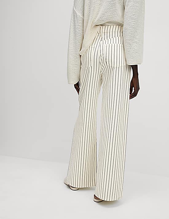 Tailored Striped Longline Waistcoat