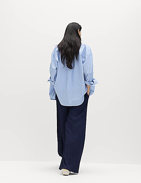 Tailored Striped Longline Waistcoat