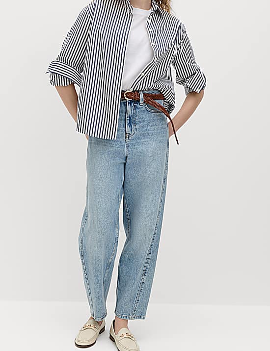 Tailored Striped Longline Waistcoat