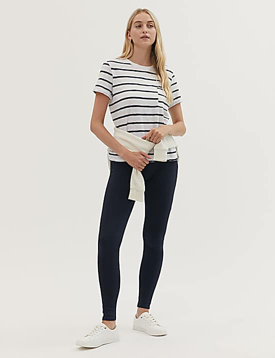 Tailored Striped Longline Waistcoat