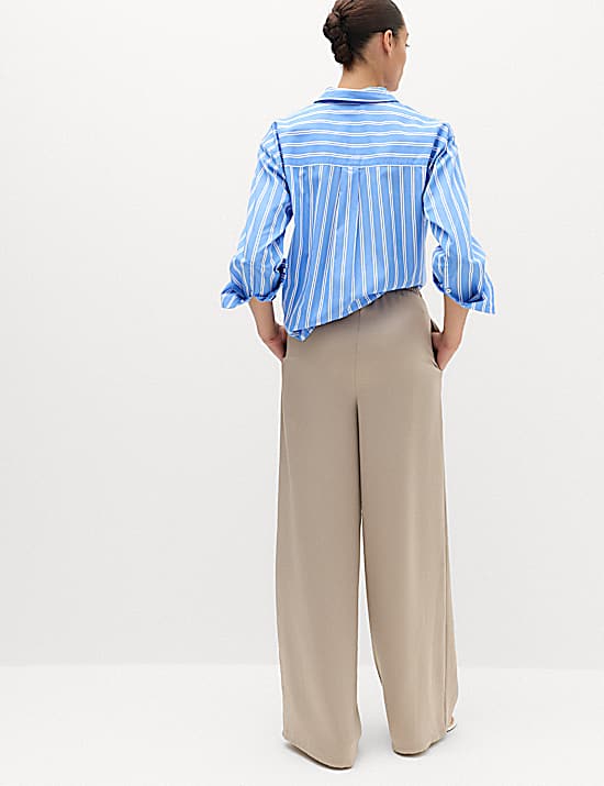 Tailored Striped Longline Waistcoat