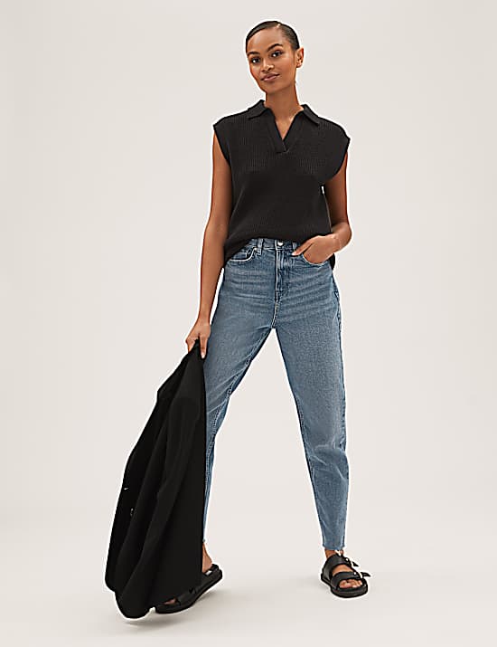 Tailored Striped Longline Waistcoat