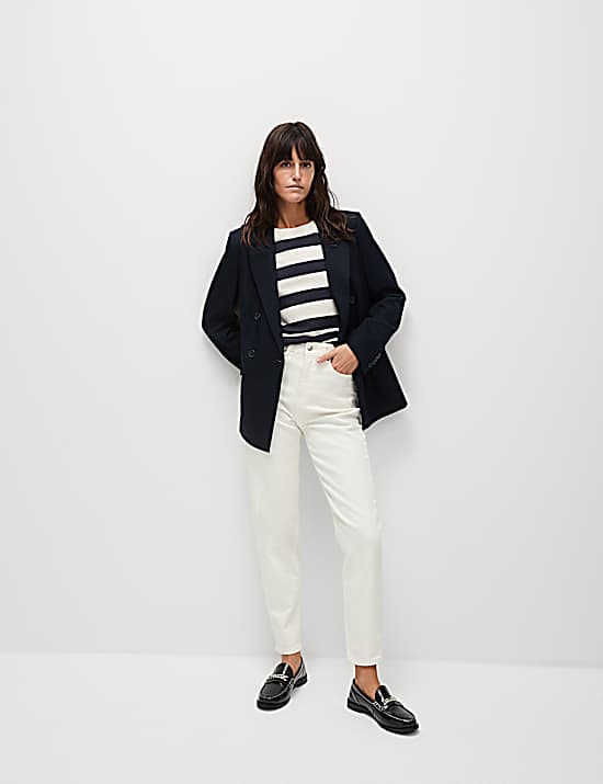 Tailored Striped Longline Waistcoat